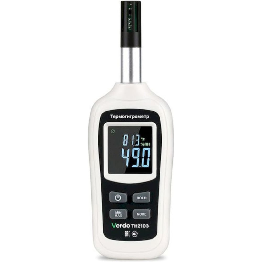 Термогигрометр портативный со встроенным датчиком VERDO TH2103 -20...+70С, 10-95% TH121030