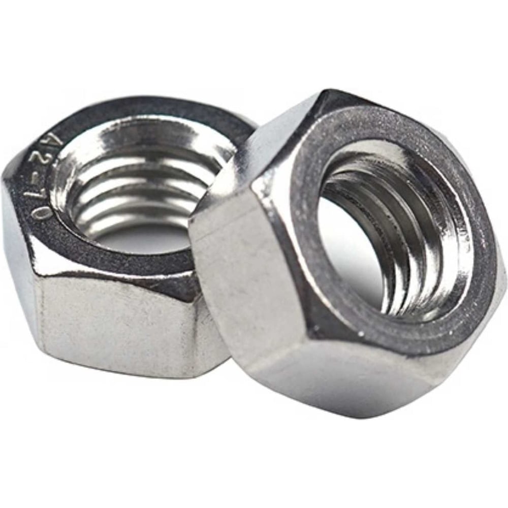 Гайка шестигранная TOOLAS DIN 934 М 8 (нерж. сталь, А2), 50 шт. 6822