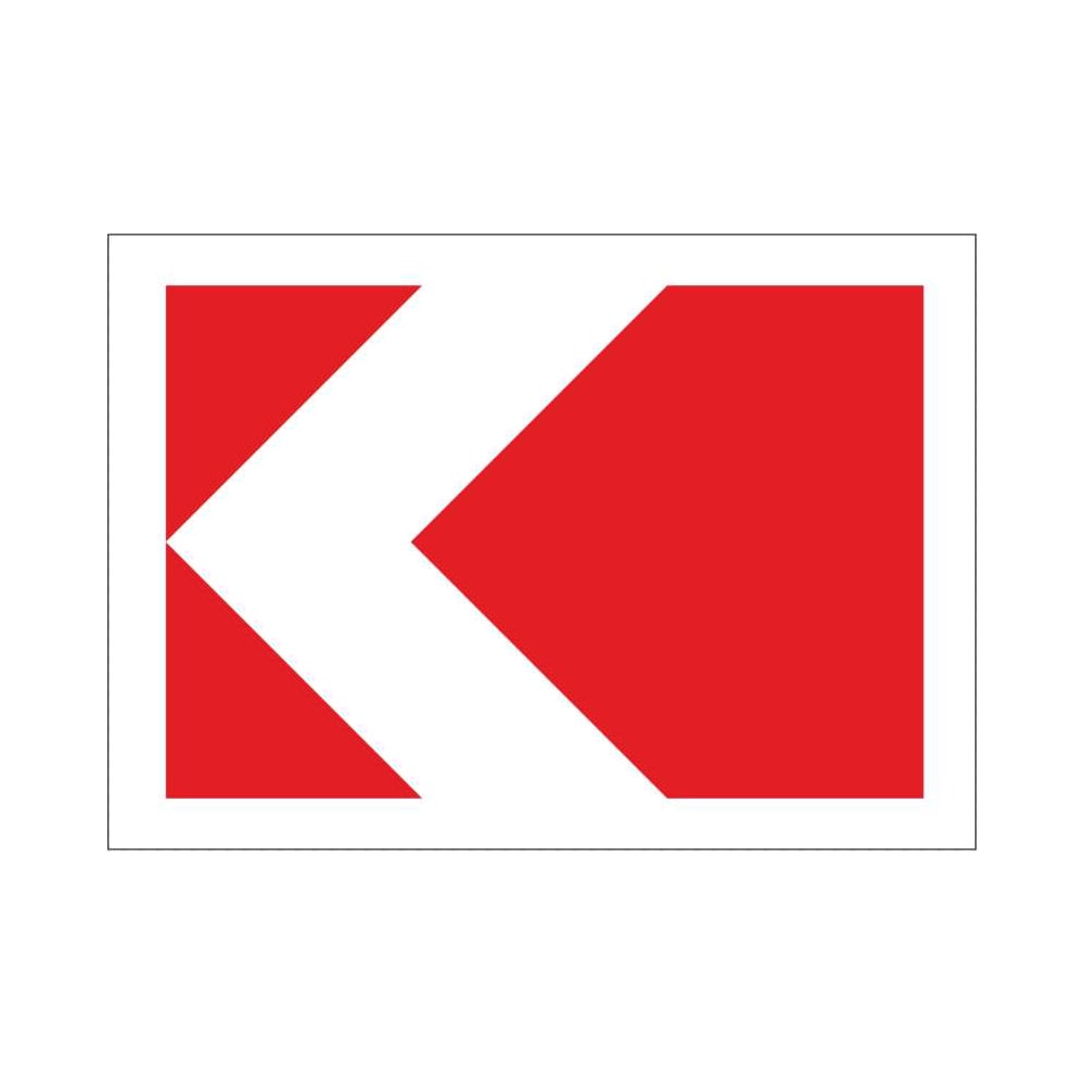 Изображение товара Дорожный знак КОНВЕРА-D 1.34.2 Направление поворота пл. класс IIб, III т/р (500x615мм) 00-4396-22