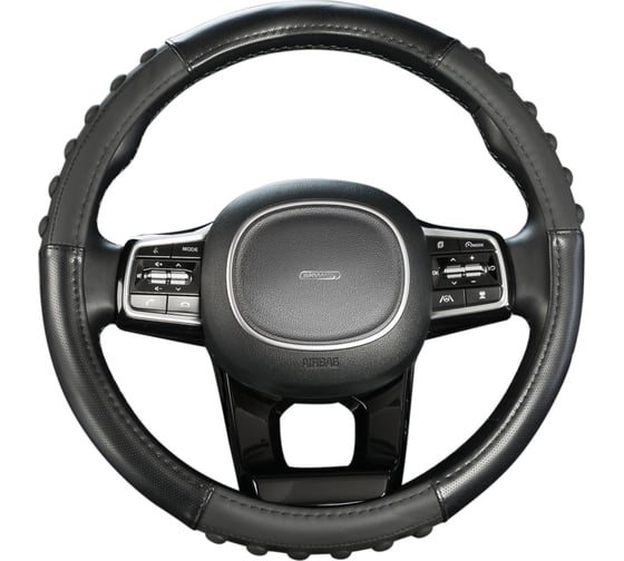 Изображение товара Оплетка SKYWAY Pop It-1 M, черная, экокожа S01102486