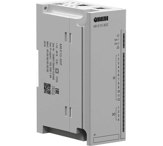 Изображение товара Модуль дискретного ввода-вывода ОВЕН МК210-302 Z-00087381