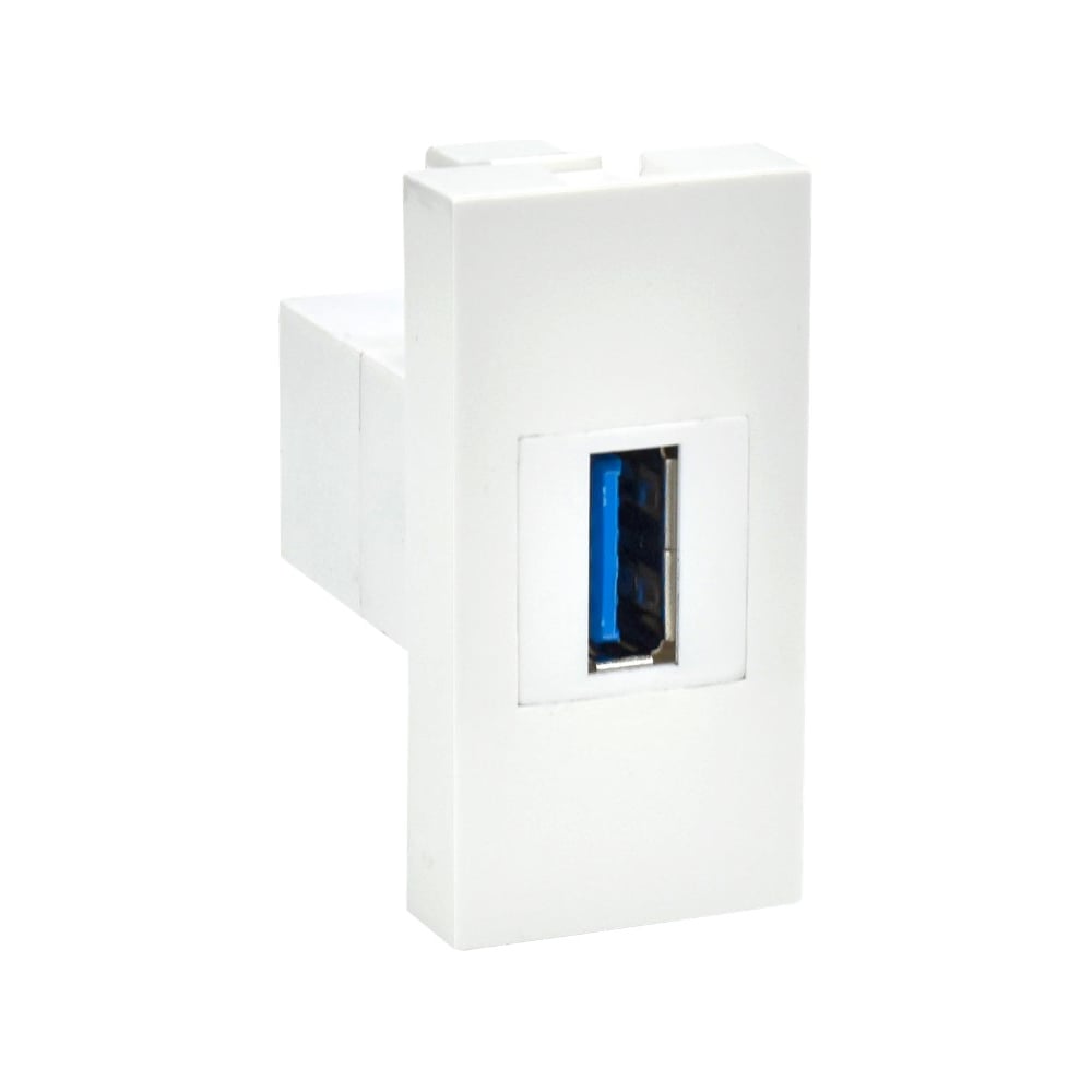 Розетка IEK PRIMER РКЮ-10-00-П USB A 3.0, 1 модуль, белая PR-KK40D-RU-0-1-A3-K01