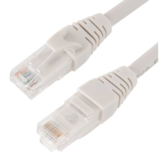 Изображение товара Патч-корд Advant Ethernet CAT6, 2xRJ45, UTP, 4 пары (AWG26), оболочка LSZH, длина 0.5 м, цвет: серый ADV6-PC005-LG