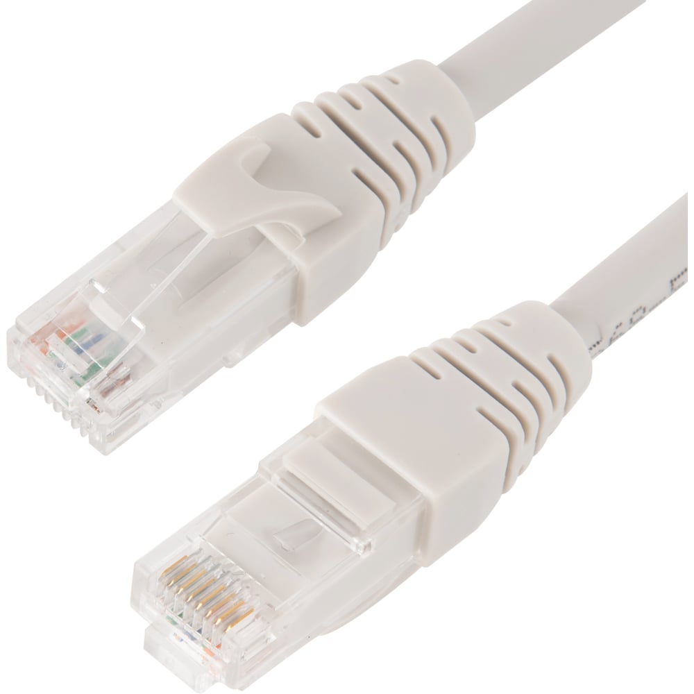 Патч-корд Advant Ethernet CAT6, 2xRJ45, UTP, 4 пары (AWG26), оболочка LSZH, длина 0.3 м, цвет: серый ADV6-PC003-LG