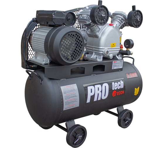 Изображение товара Компрессор масляный воздушный Edon PROtech 400/2200 (2.2 кВт, 400л/мин, 50л, 2 цилиндра) 22140