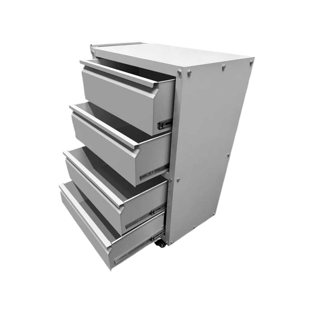 Тележка ILIKPRO Рокки 04, 4 ящика, светло-серая 7035 RSBV-04.550.350.7035