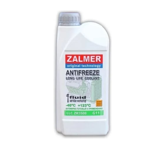 Изображение товара Антифриз ZALMER Antifreeze ZR3500 LLC G11 зеленый -35С, 1кг ZR35G001