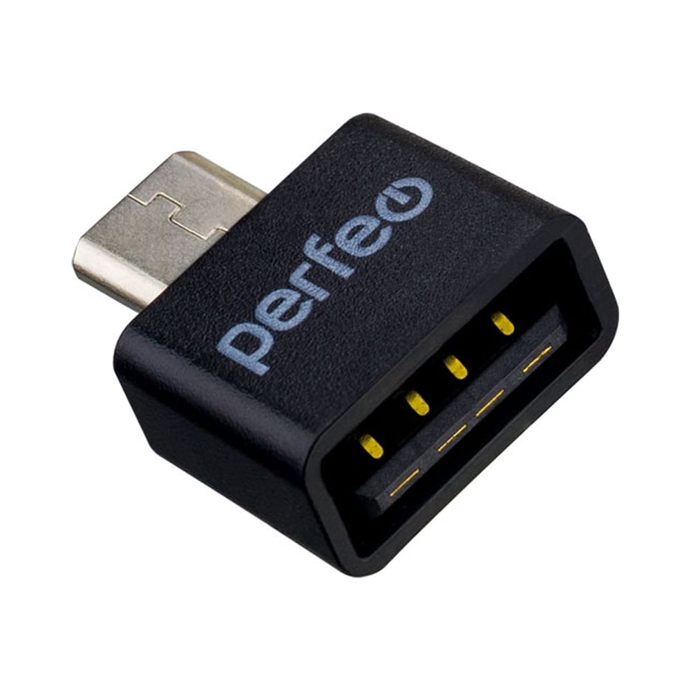 Изображение товара Адаптер Perfeo USB на micro USB c OTG, черный - модель 30014894