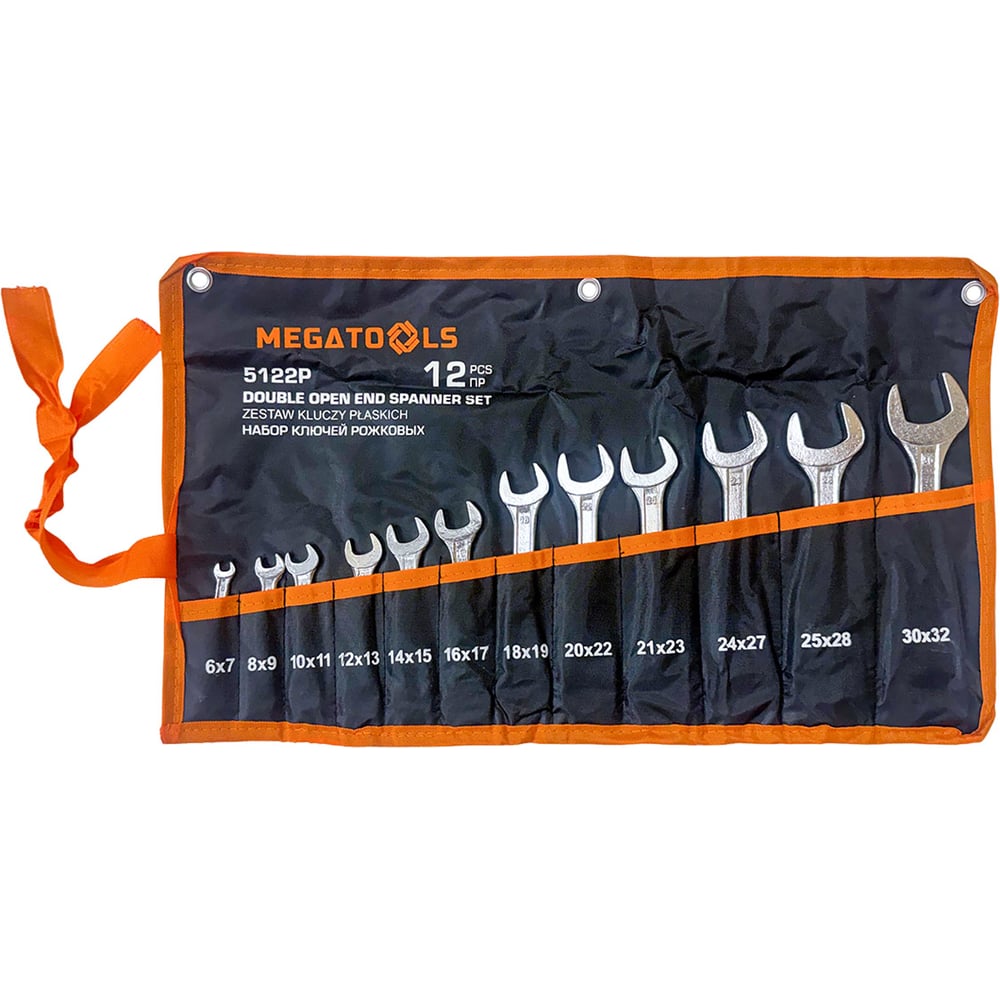 Набор ключей рожковых 12пр. MEGATOOLS MT-5122P(68174)