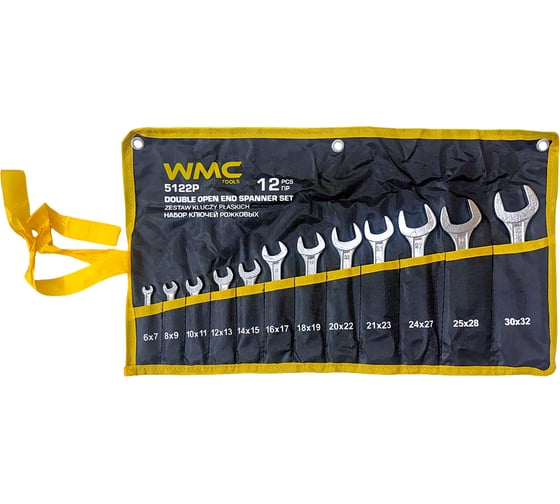 Изображение товара Набор ключей рожковых 12пр. WMC TOOLS WMC-5122P(68176)