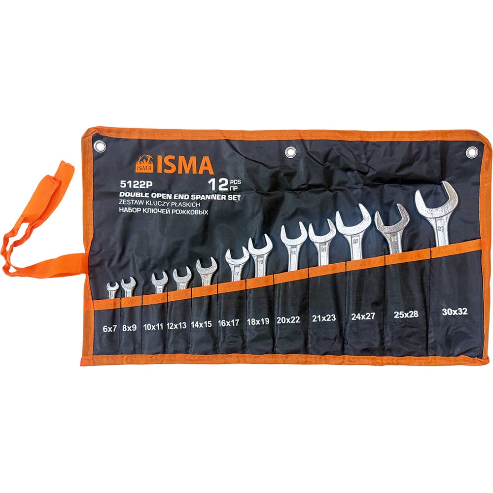 Набор ключей рожковых 12пр. ISMA ISMA-5122P(68171)