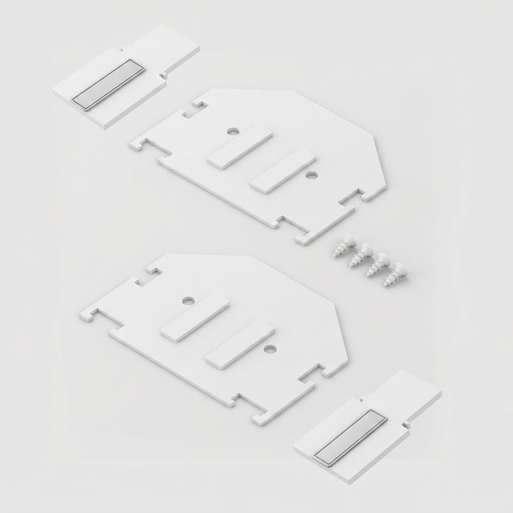 Комплект заглушек для шинопровода Elektrostandard Slim Magnetic в натяжной потолок: торцевая и внутренняя 85233/00 белый a072622