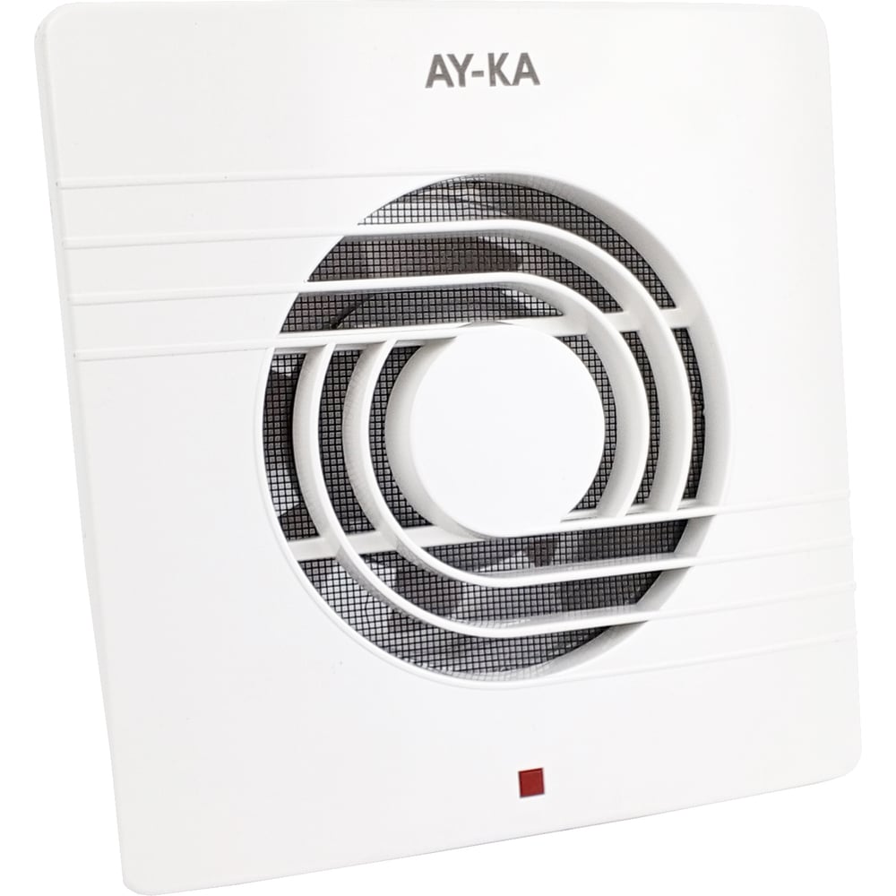 Изображение товара Вентилятор AY-KA диаметр 100 мм с индикацией белый для настенного монтажа