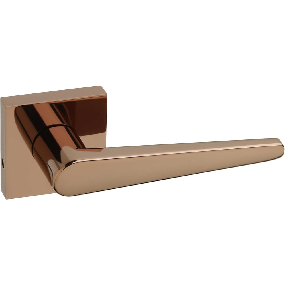 Ручка дверная на квадратной розетке HAUSKRAFTER OTS-005, золото OTS-005-Rose-Gold