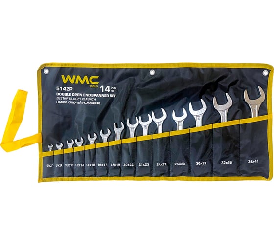 Изображение товара Набор ключей рожковых 14пр. WMC TOOLS WMC-5142P(68184)