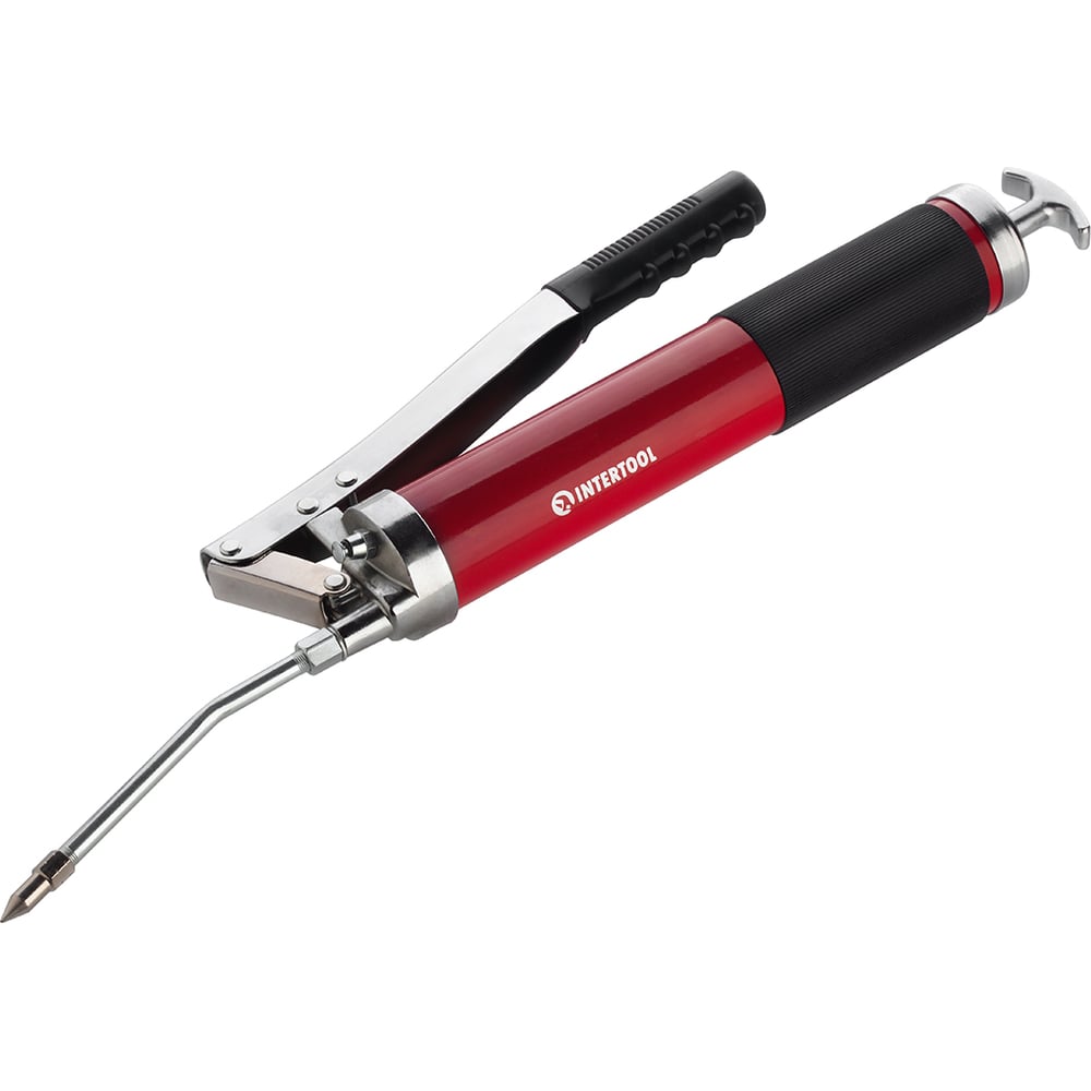 Шприц для смазки  INTERTOOL двухплунжерный, 600 см³, с гибким шлангом HT-0060
