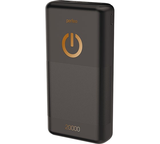 Изображение товара Внешний аккумулятор Perfeo Powerbank 20000 mah Micro usb/In/Out USB 1 А, 2.1A Black 30013894