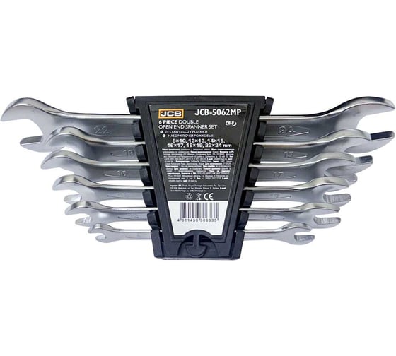 Изображение товара Набор ключей JCB рожковых 6пр. JCB-5062MP(68187)