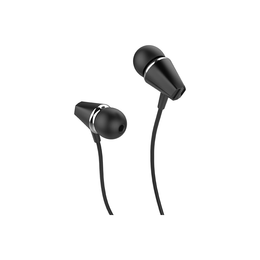 Изображение товара Проводные наушники-вставки с микрофоном M34 Black, Hoco 6957531078456