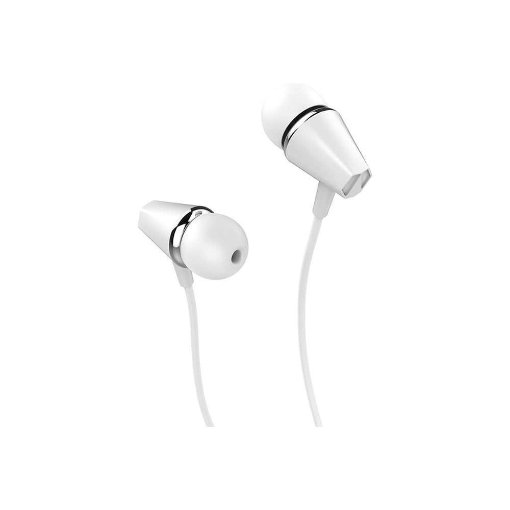 Изображение товара Проводные наушники-вставки с микрофоном M34 White, Hoco 6957531078463