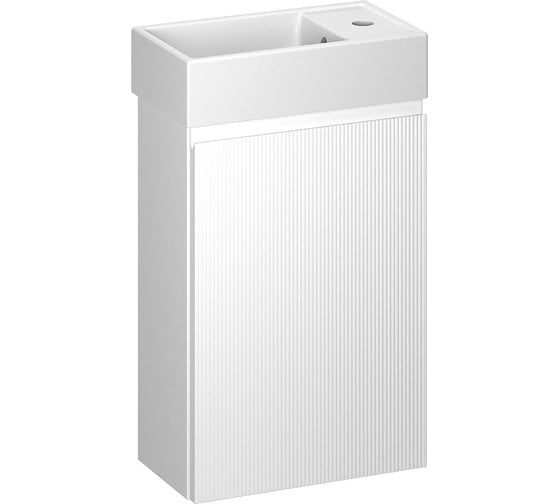 Изображение товара Тумба под раковину настенная Wellsee WC Area матовый белый 221801000