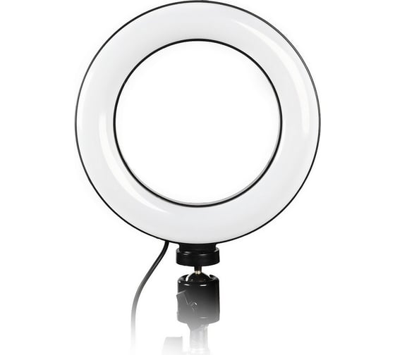 Изображение товара Кольцевая светодиодная лампа Smartbuy 16 см с держателем для телефона, для фото/видео съемки SBL-TTL-6