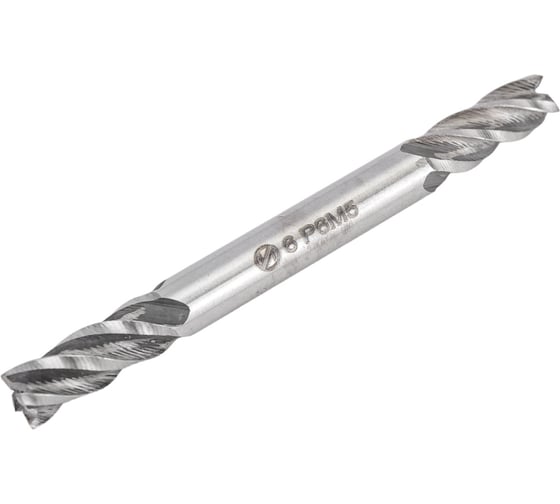 Изображение товара Фреза концевая цх 6.0x18x65 мм, 4-п, Р6М5, двухсторонняя, DIN 844 ИНСТУЛС 00001175050