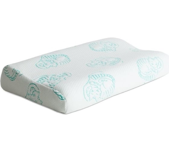 Изображение товара Анатомическая подушка AMBESONNE Memory Foam с эффектом памяти, чехол бамбук plortorb_04_45x28