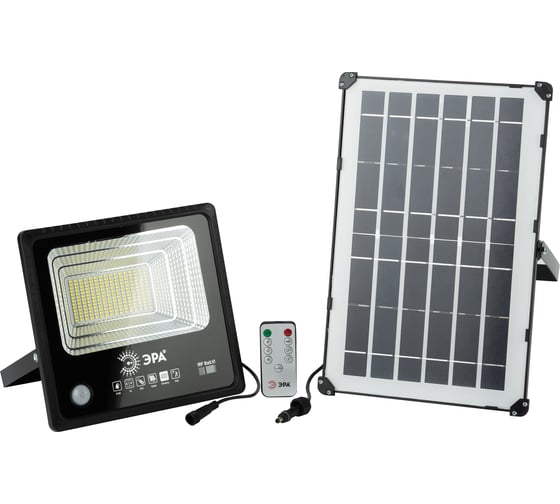 Изображение товара Светодиодный уличный прожектор ЭРА на солнечной батарее, 100W, 1200 lm, 5000K Б0049547