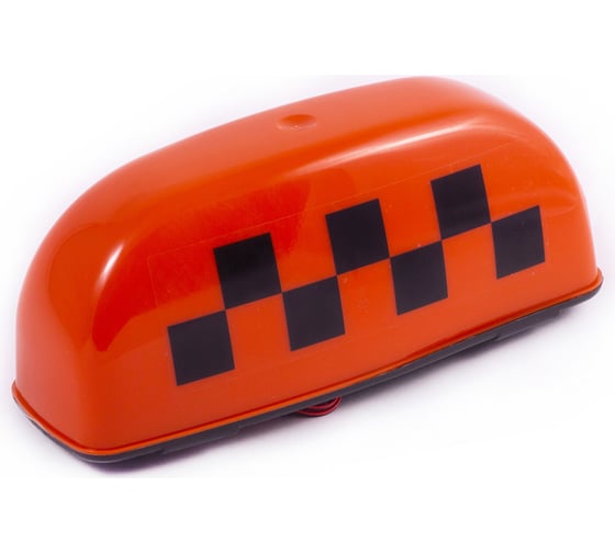 Изображение товара Фонарь DolleX ТАКСИ шашечки 250x105x95мм, 4 магнита, 3 светодиода, оранжевый FTX-03