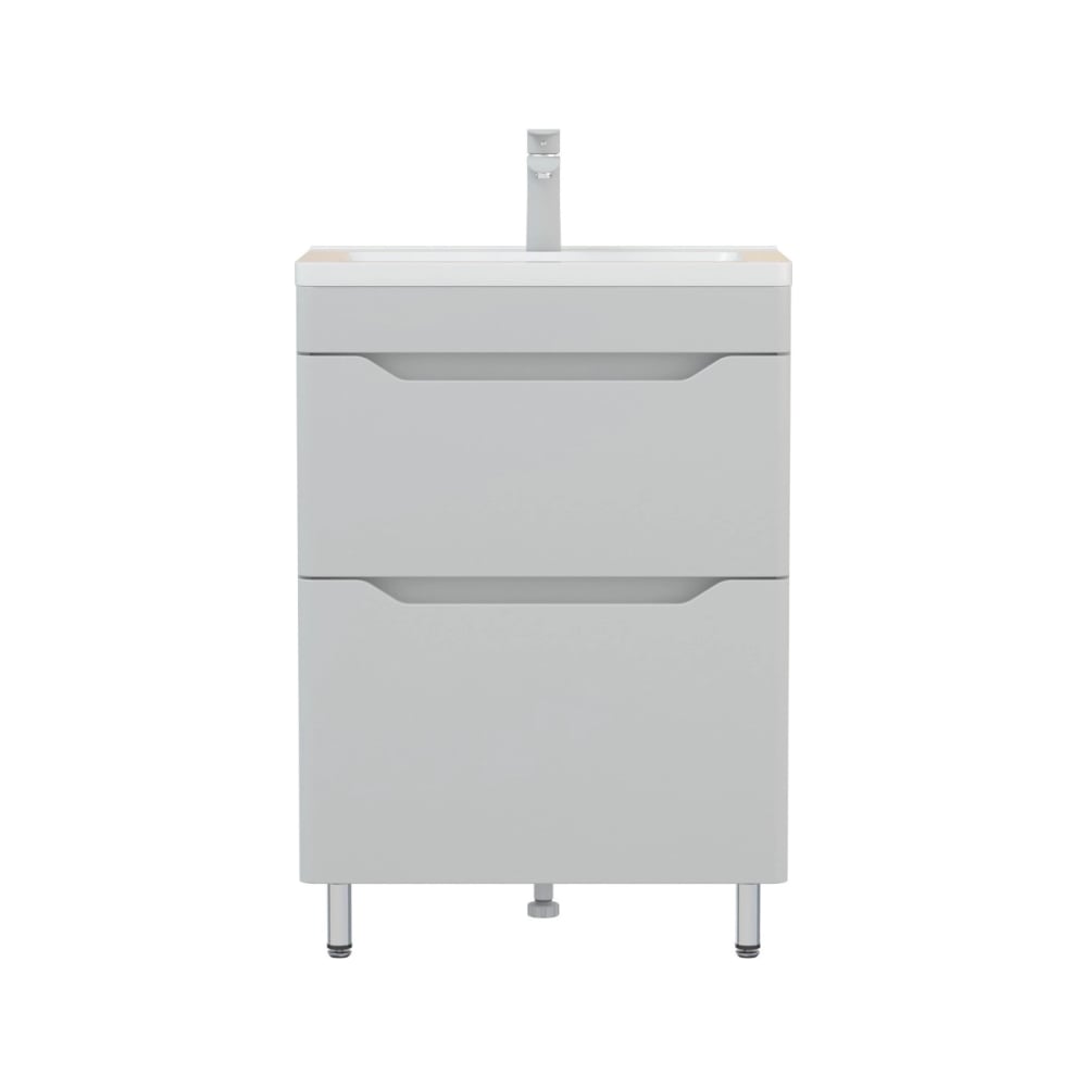 Тумба Corozo Бирма 60 Z2, серая, Modul Slim 60 SD-00002093