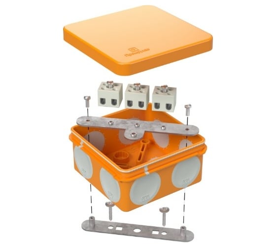 Изображение товара Огнестойкая коробка Промрукав для о/п двухкомпонентная Е15-Е60 80x80x40 60-0210-FR6.0-4-4-Р