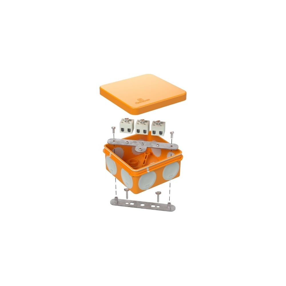 Изображение товара Огнестойкая коробка Промрукав для о/п двухкомпонентная Е15-Е120 80x80x40 60-0210-FR6.0-4