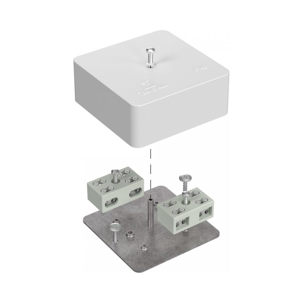 Изображение товара Огнестойкая разветвительная коробка Промрукав для кабель-канала Е15-Е60 75x75x30