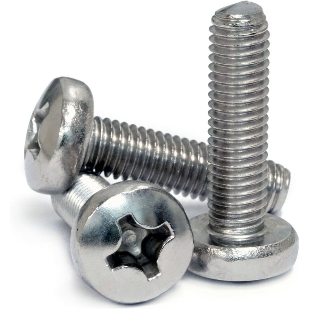 Винт с полукруглой головкой TOOLAS DIN 7985 М 4 х 10 (нерж. сталь, А2), 50 шт. 7703