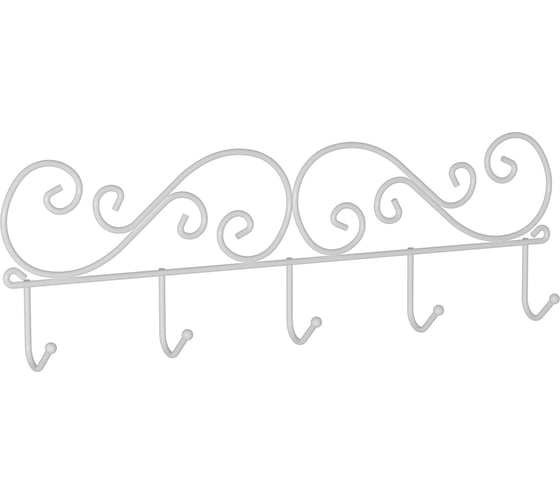 Изображение товара Настенная вешалка ЗМИ Кружева 5 цвет белый ВН276Б