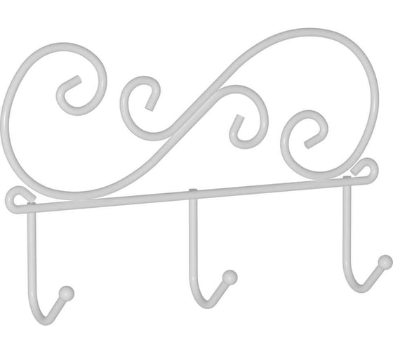 Изображение товара Настенная вешалка ЗМИ Кружева 3 цвет белый ВН275Б