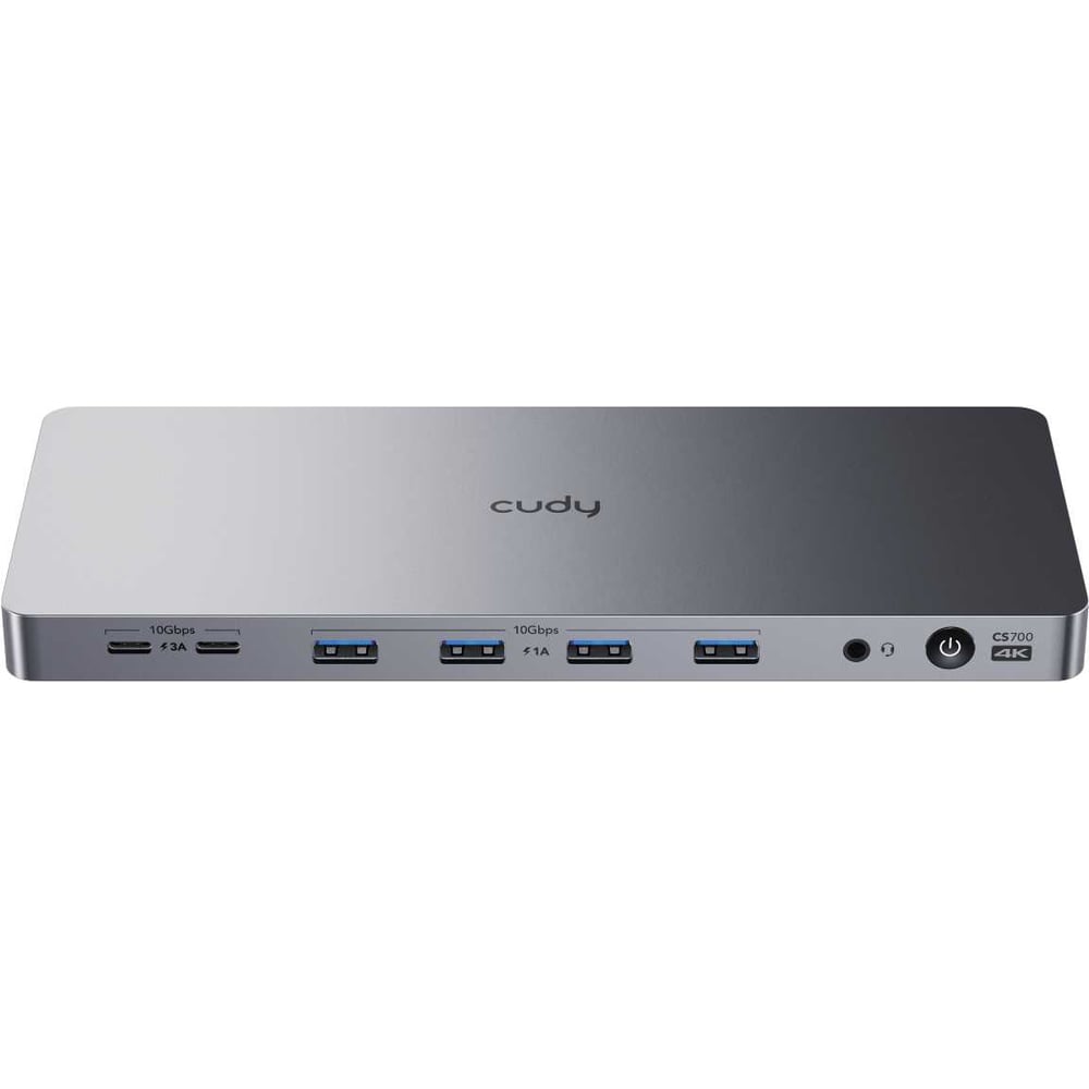 Док-станция Cudy CS700 13 в 1 для двух мониторов 4K с портом USB-C 10 Гбит/с и блоком питания 150 Вт 10000151896