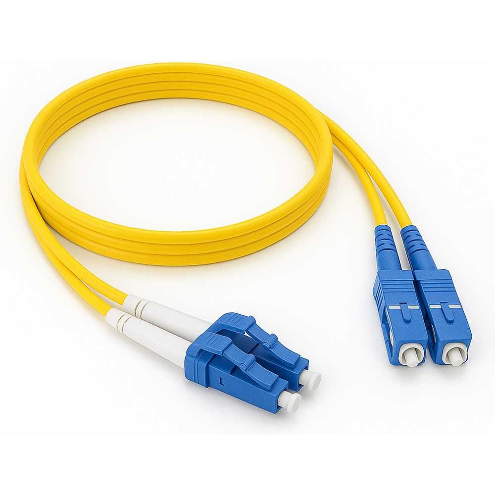 Оптический патч-корд Advant Duplex, тип волокна: SM 9/125 (OS2). Разъемы: LC/UPC-SC/UPC. Длина: 2 м, оболочка: LSZH, диаметр: 3 см. ADVANT ADVOS2-PCD02-LCSC-UU-LY