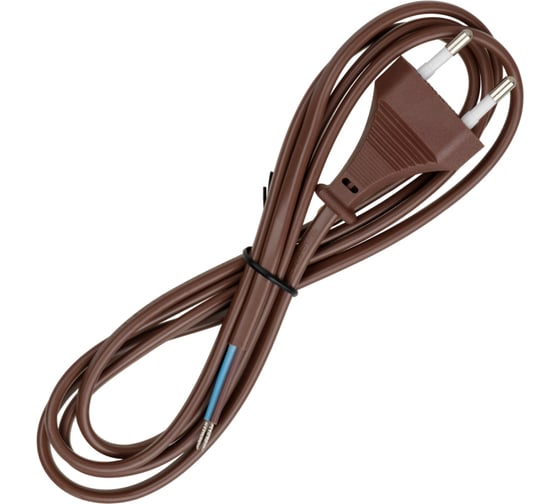 Изображение товара Шнур с плоской вилкой TDM ELECTRIC ШУ02 ШВВП 2х0,75мм2 1,7 м. коричневый ЭКО SQ1305-0016