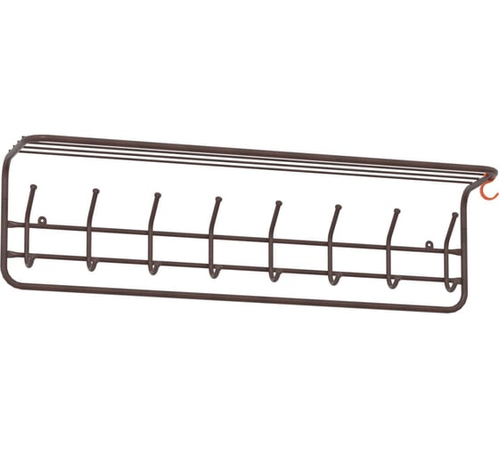 Изображение товара Настенная вешалка ЗМИ с полкой цвет медный антик ВСП169М