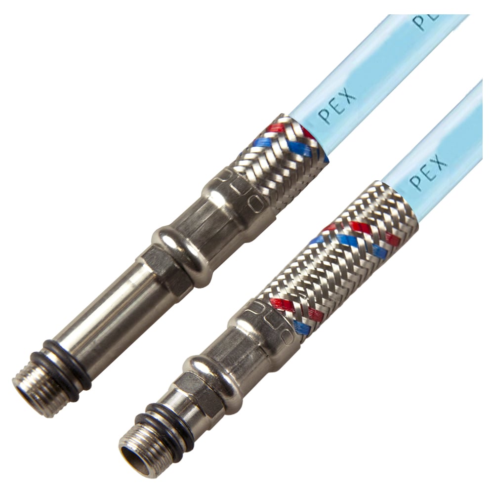 Подводка для смесителя ONDO PEX-сталь 1/2xM10x150 см (пара) PEXOWFHS150