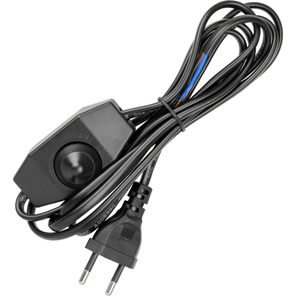 Изображение товара Шнур с плоской вилкой и диммером TDM ELECTRIC ШУ05С2 200Вт