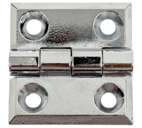 Изображение товара Накладная петля ТРИЗАМ ПН5050.1.2.4 (50х50 мм; металл; хром; 180 градусов; 4 отверстия М6) TRZ0094