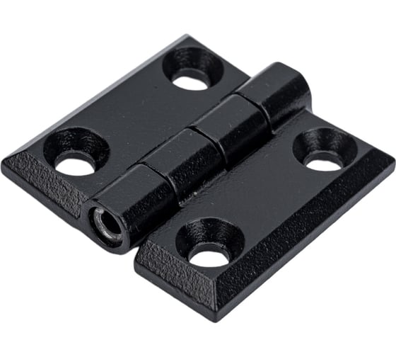Изображение товара Накладная петля ТРИЗАМ ПН4040.1.5.4 (40х40 мм; металл; черная; 180 градусов; 4 отверстия под винт М5) TRZ0092
