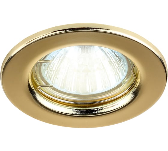 Изображение товара Встраиваемый светильник Smartbuy под лампу MR16 золото плоский SBL-07GD-MR16