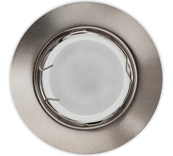 Изображение товара Встраиваемый светильник Smartbuy под лампу MR16 никель выпуклый SBL-08NC-MR16