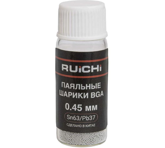 Изображение товара Паяльные шарики RUICHI SB-SN63PB37-D045-Q25K 129600