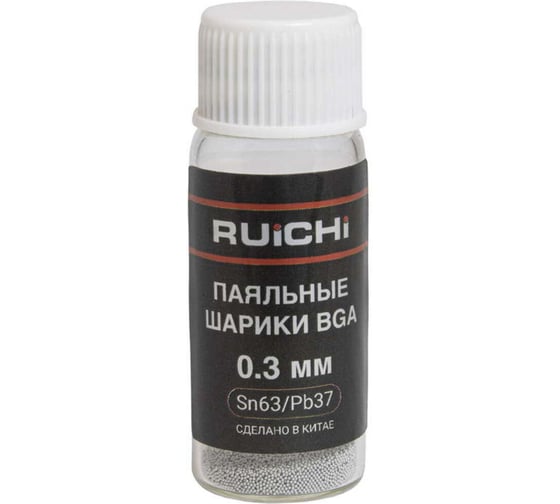 Изображение товара Паяльные шарики RUICHI SB-SN63PB37-D030-Q25K 129597