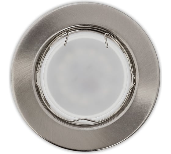 Изображение товара Встраиваемый светильник Smartbuy под лампу MR16 никель плоский SBL-07NC-MR16